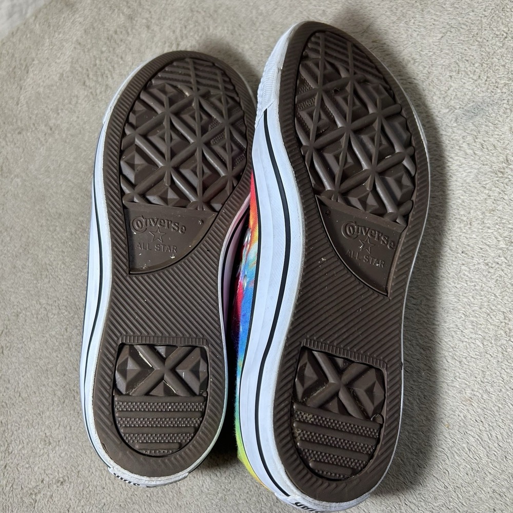 Converse Tie-Dye Low Top Sneakers in Rainbow Colors - Picture 4 of 11